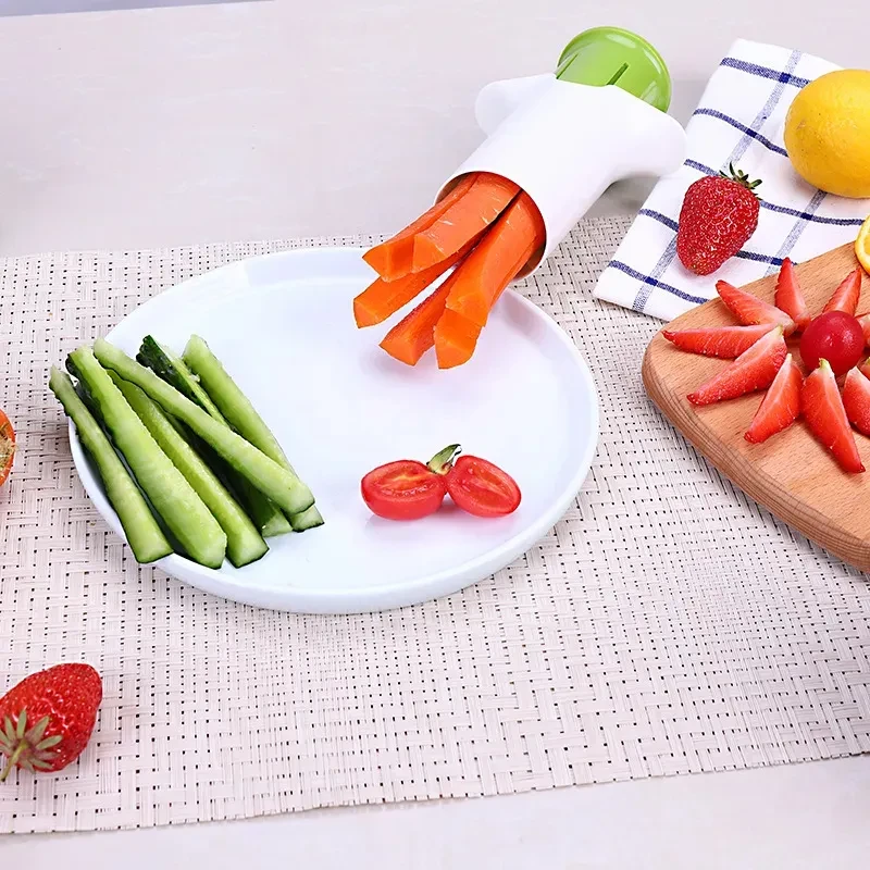 Creative Fruit & Vegetable Cutter – Cucumber, Carrot, Strawberry Tool