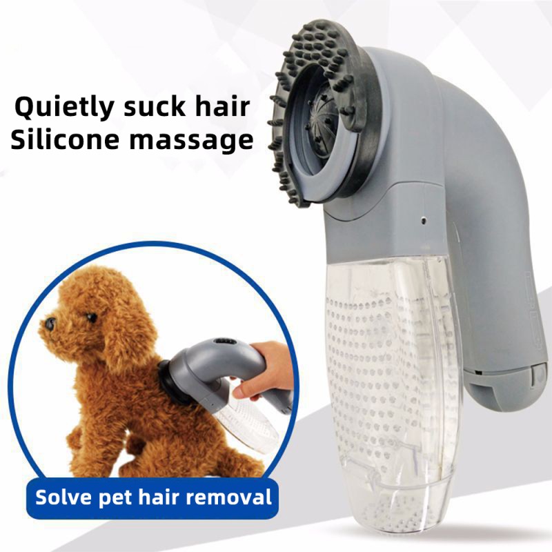 Electric Pet Hair Vacuum Cleaner – Portable Grooming & Massage Tool
