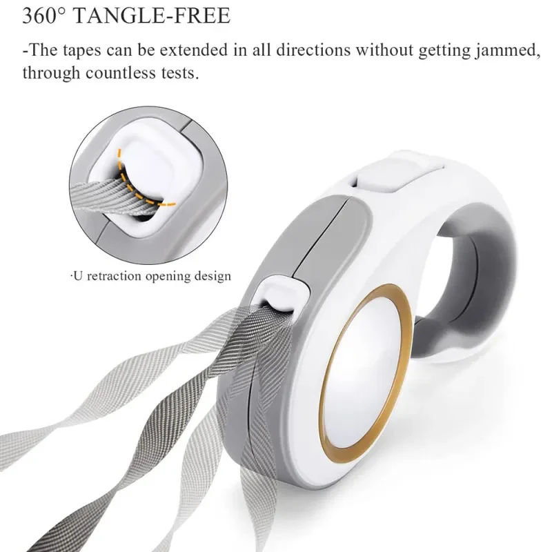 5M Retractable Dog Leash – Automatic, Tangle-Free Pet Traction Rope
