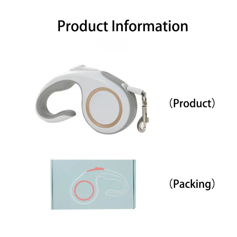 5M Retractable Dog Leash – Automatic, Tangle-Free Pet Traction Rope