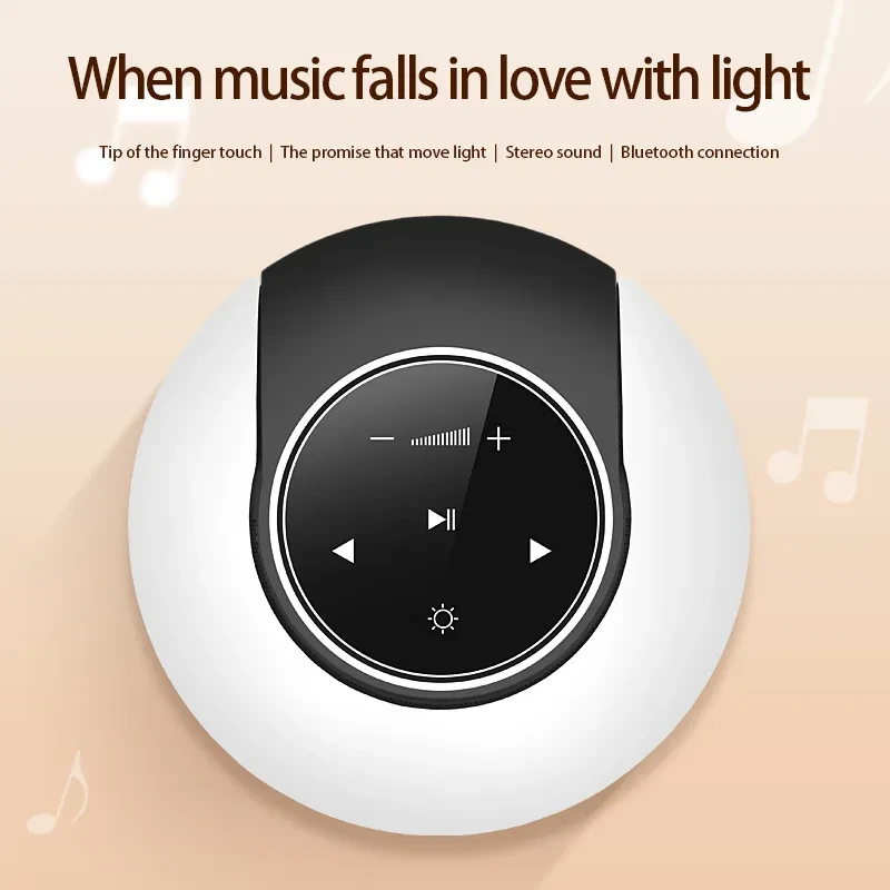 Bluetooth Speaker LED Desk Lamp – Touch Dimming Night Light
