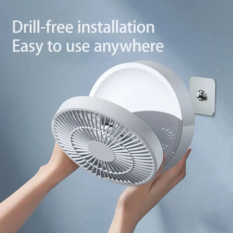 Rechargeable Folding Fan with Remote – USB Ceiling & Desk Fan