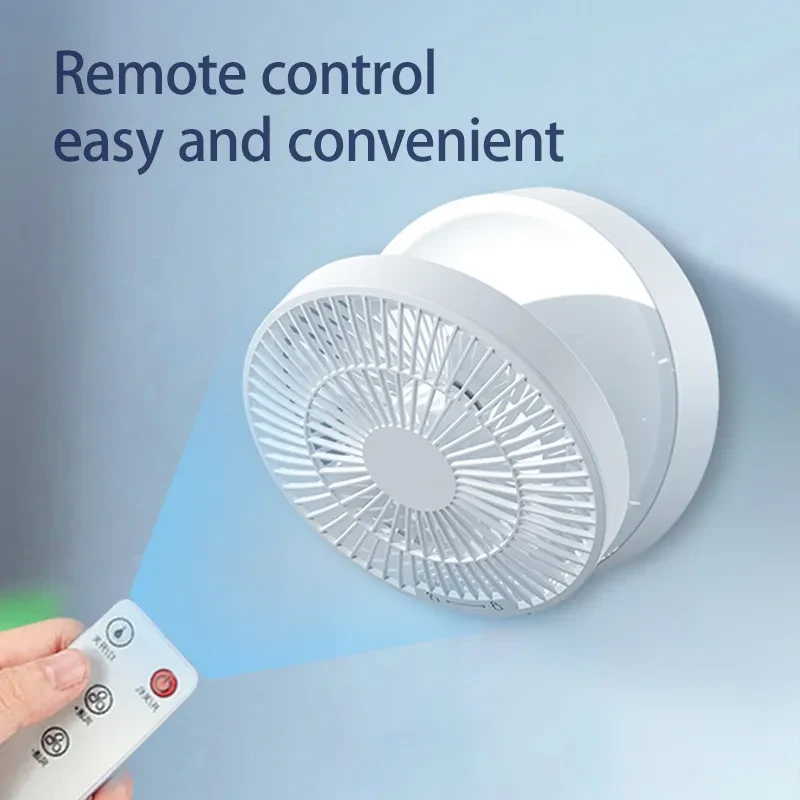 Rechargeable Folding Fan with Remote – USB Ceiling & Desk Fan