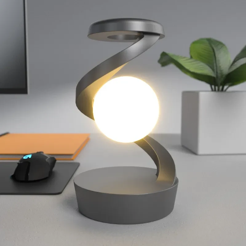 Rotating Moon Desk Lamp β Wireless Charging & Sensor Control