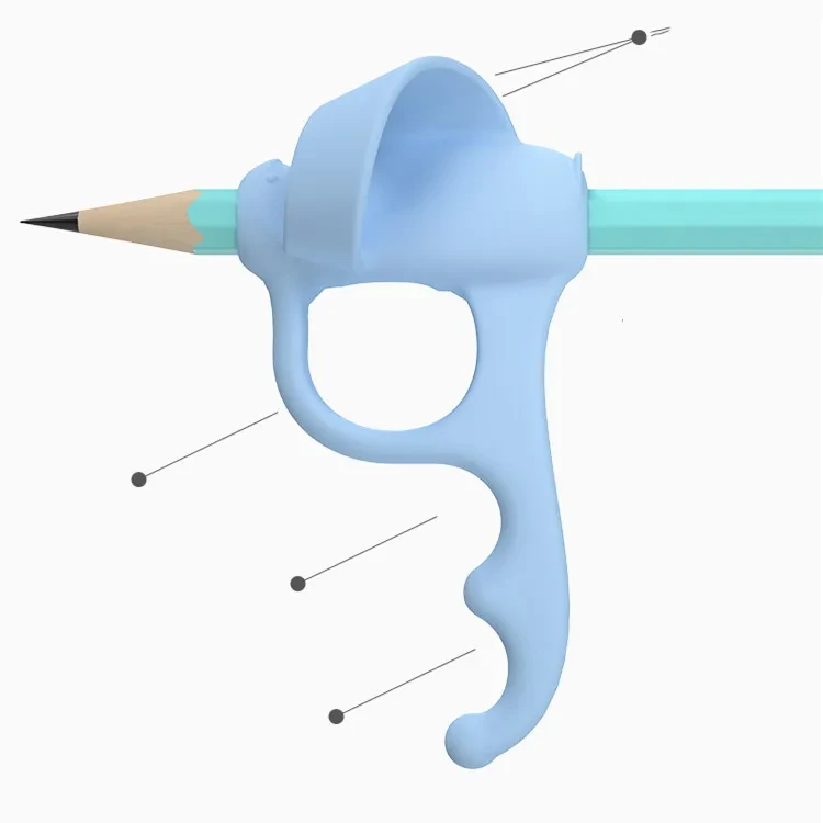 Silicone Writing Grip Trainer – 4-Pack Student Pen Holders