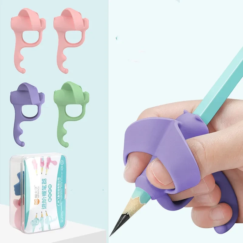 Silicone Writing Grip Trainer – 4-Pack Student Pen Holders