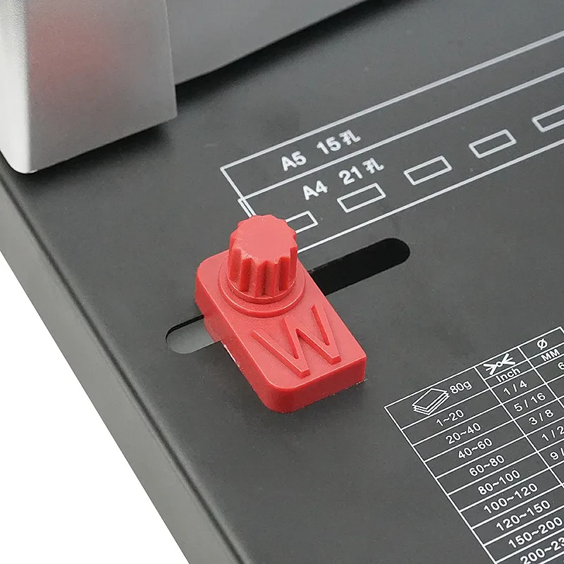 A4 21-Hole Manual Binding Machine – Clamp Strip & Comb Punch