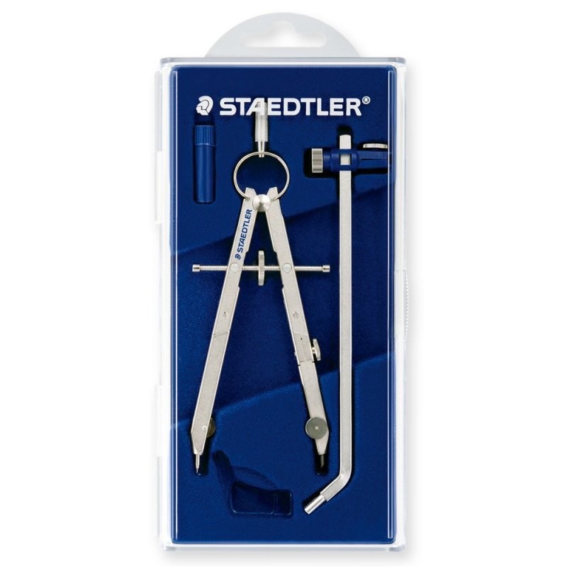 STAEDTLER Precision Drawing Compass – Steel, Telescopic Arm