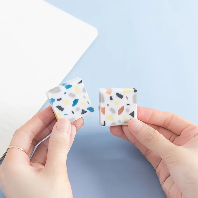 Yuhua Stone Eraser Set – 5pcs Portable PVC Erasers for Students