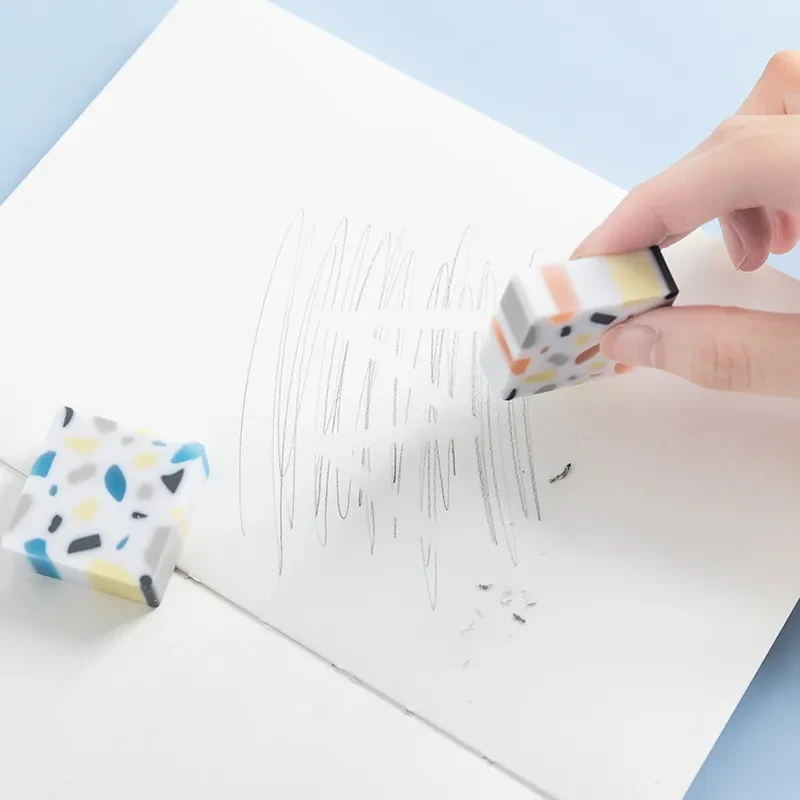 Yuhua Stone Eraser Set – 5pcs Portable PVC Erasers for Students