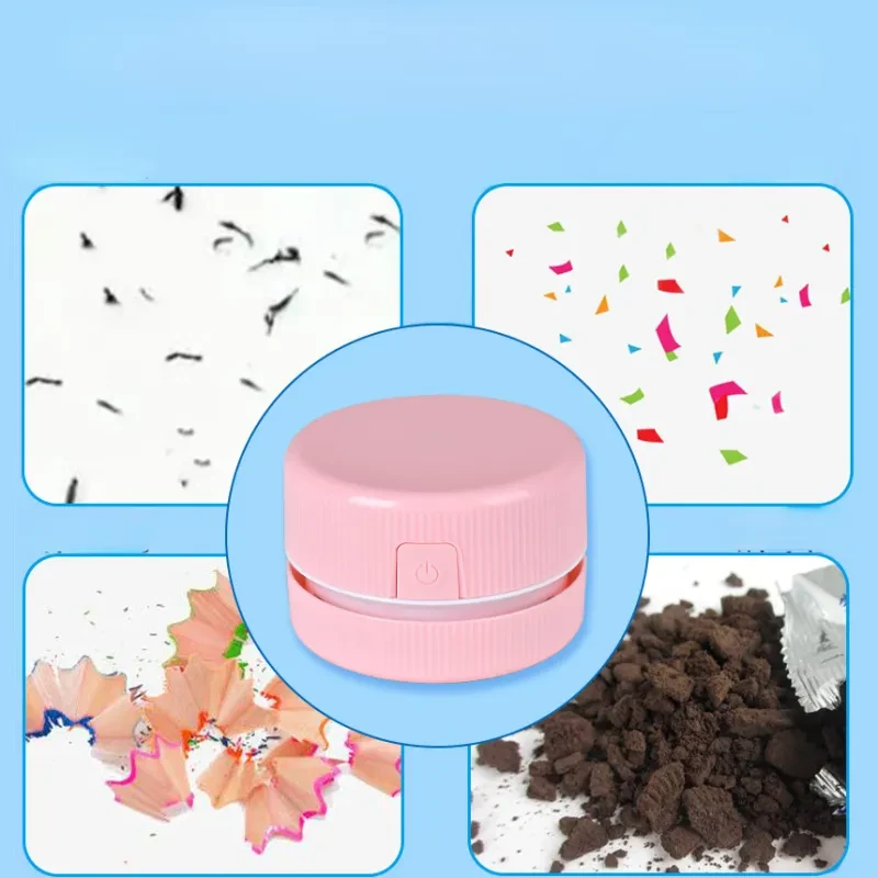 Mini Desktop Vacuum Cleaner – Portable Eraser Chip Dust Remover