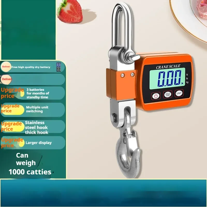 Electronic Hook Scale – 500kg Digital Display Weighing Tool