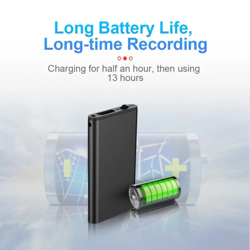 Mini Digital Voice Recorder – HD Noise Reduction