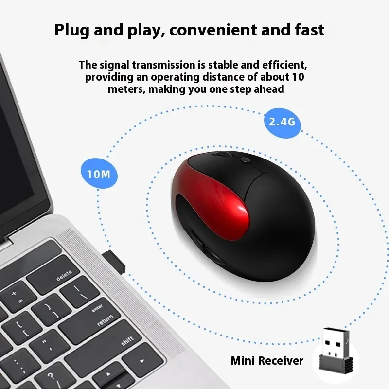 Ergonomic Vertical Wireless Mouse – USB Rechargeable | 3rd Gen Design