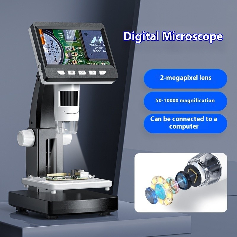 1000X Digital Microscope with Screen – HD Zoom for Phone Repair