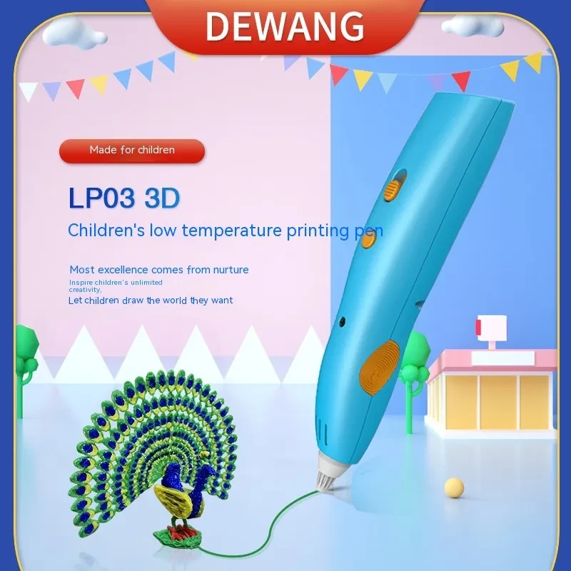 Wireless 3D Drawing Pen for Kids – Safe, No-Heat Smart Graffiti Toy