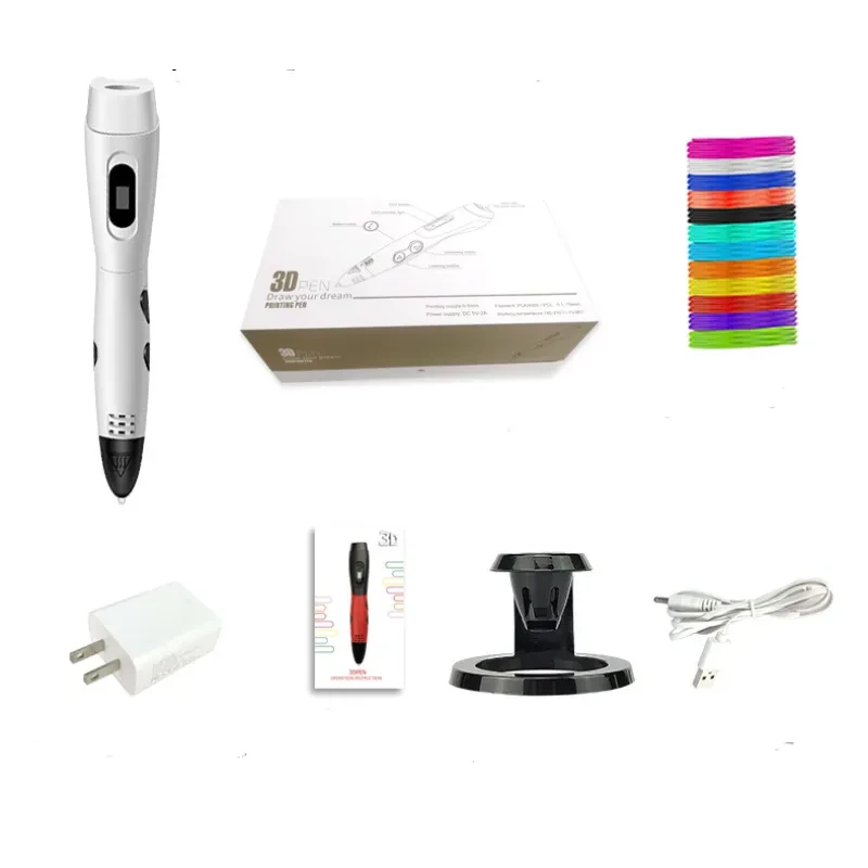 3D Printing Pen with Flash & Sound – DIY Art Tool with USB & PLA Kit