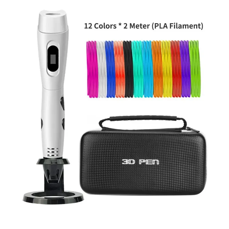 3D Printing Pen with Flash & Sound – DIY Art Tool with USB & PLA Kit