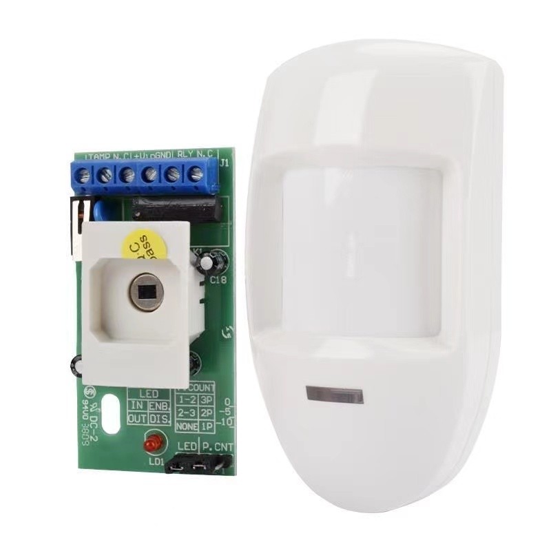 Wired PIR Motion Sensor – Wall Mounted Infrared Alarm for Home Security