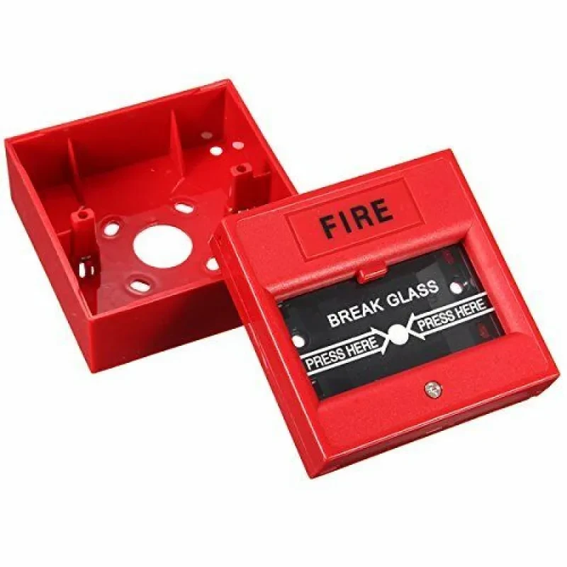 Wired Emergency Break Glass Fire Alarm Button – 24V Safety Trigger