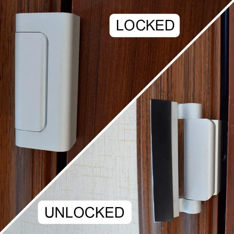 Child Safety Door Lock – 3" Aluminum Alloy Night Security Bolt