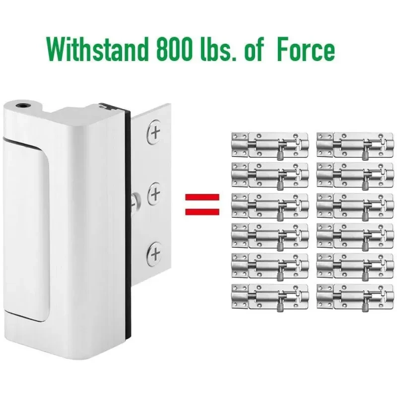 Child Safety Door Lock – 3" Aluminum Alloy Night Security Bolt