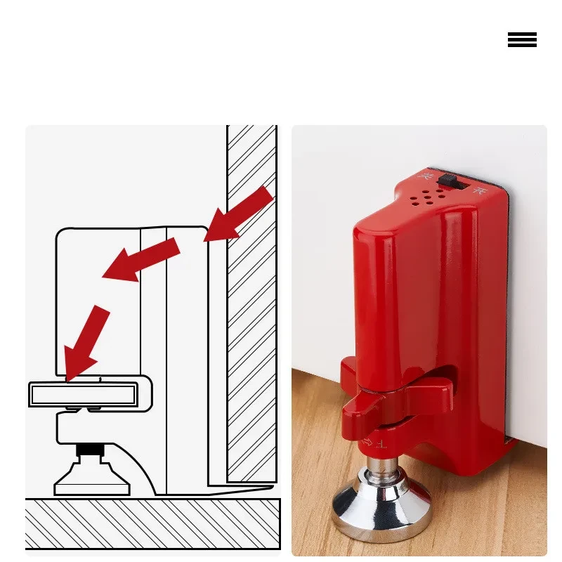 Portable Door Stopper Alarm – Anti-Theft Security for Hotels & Travel