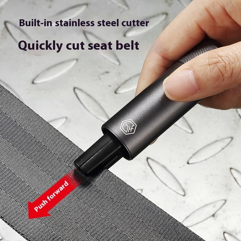 Mini Car Safety Hammer – Escape Tool with Seatbelt Cutter & Window Breaker