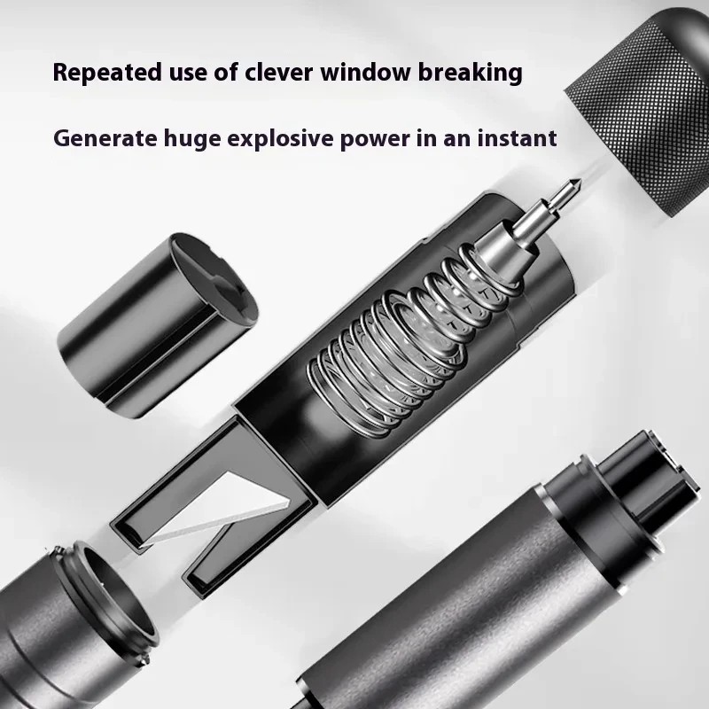 Mini Car Safety Hammer – Escape Tool with Seatbelt Cutter & Window Breaker