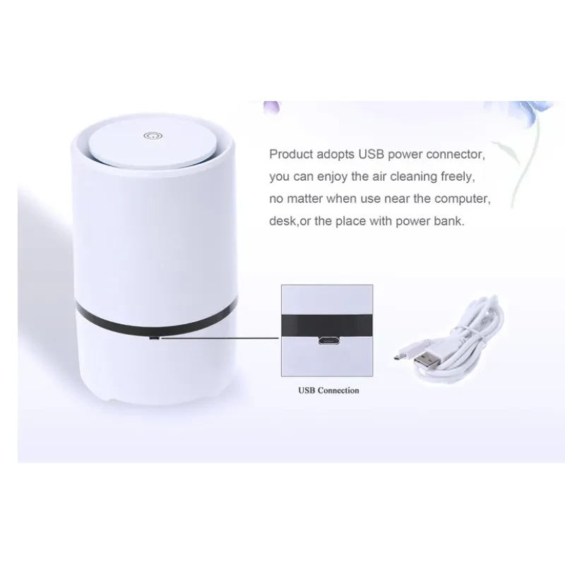 USB Desktop Air Freshener – Anion Purifier for Home & Office