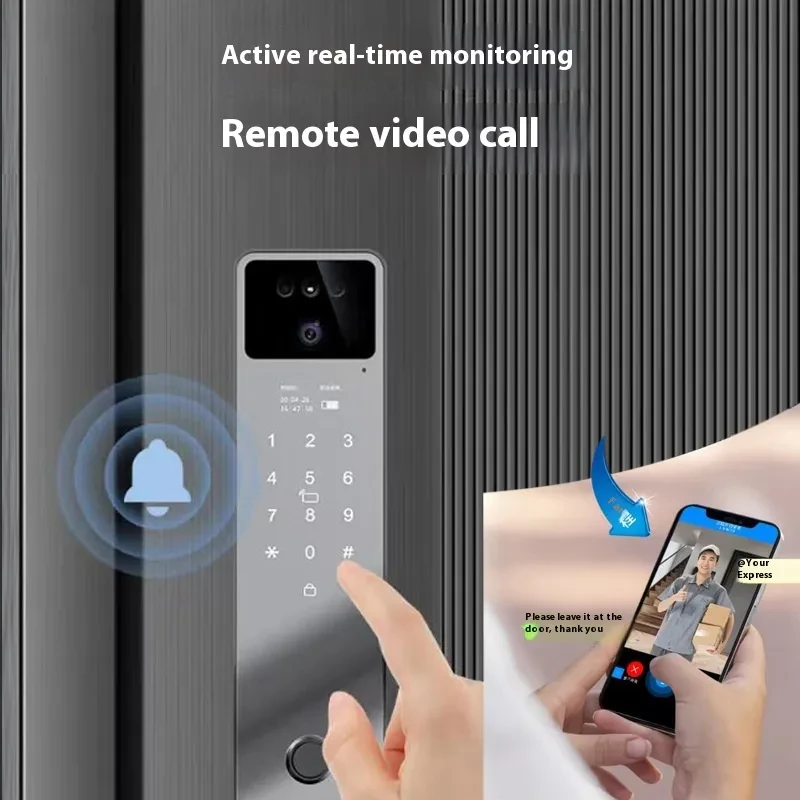 Face Recognition Fingerprint Smart Door Lock with Password Access