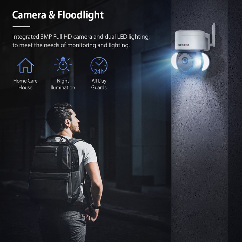 Graffiti 4G Outdoor Camera – Full Color Night Vision with Floodlight