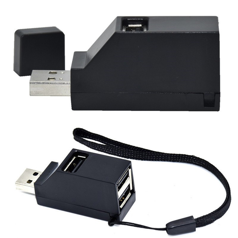 USB 2.0 Mini Portable Splitter – 4-Port High-Speed 480Mbps Hub
