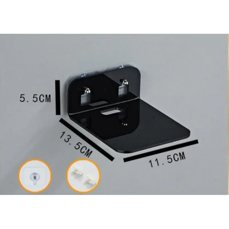 Acrylic Wall Mount Camera Bracket – No-Drill Right Angle Shelf