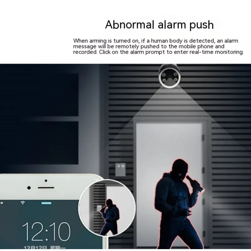 6MP Outdoor Wireless Security Camera – Dual Light Night Vision Alarm