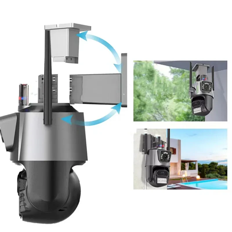 6MP Outdoor Wireless Security Camera – Dual Light Night Vision Alarm