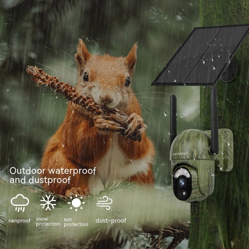 4G Solar Camouflage Camera – 2K Full-Color Smart Security System