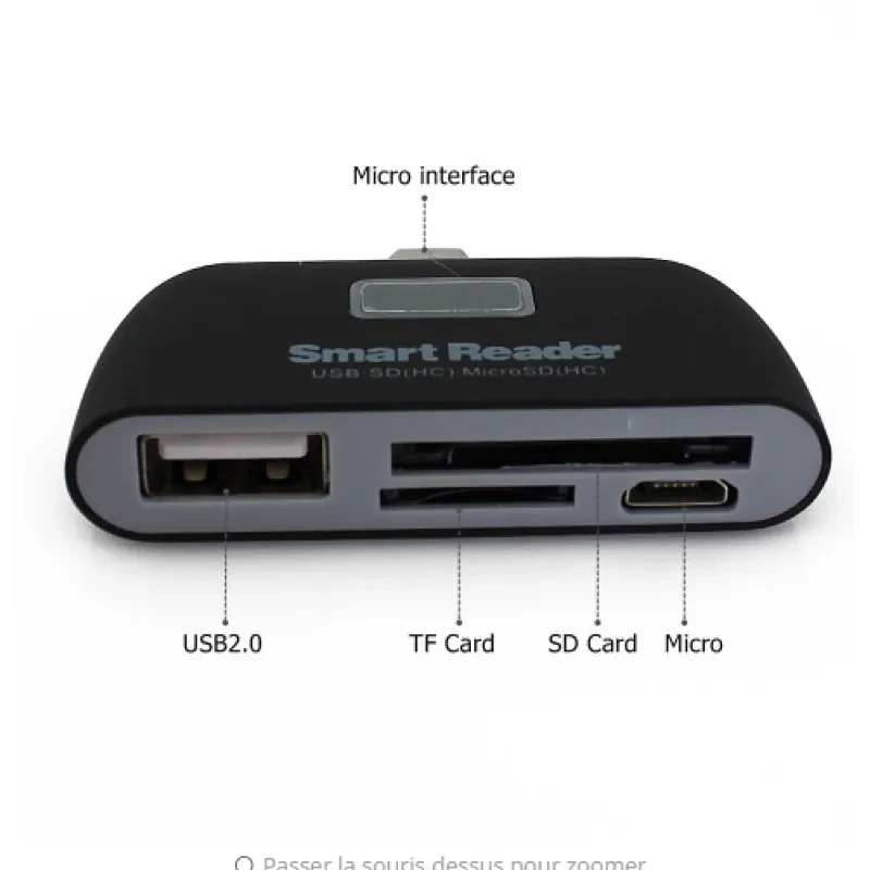 Smart 4-in-1 OTG Type-C Card Reader