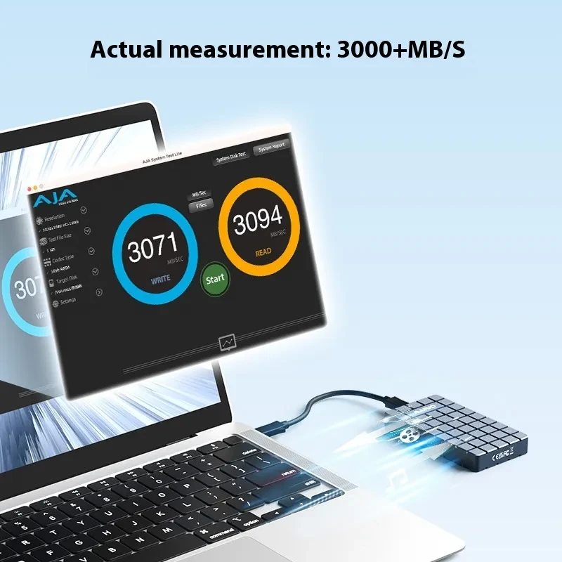 Ultra-Fast USB4 SSD Enclosure – 40Gbps Aluminum Drive Case