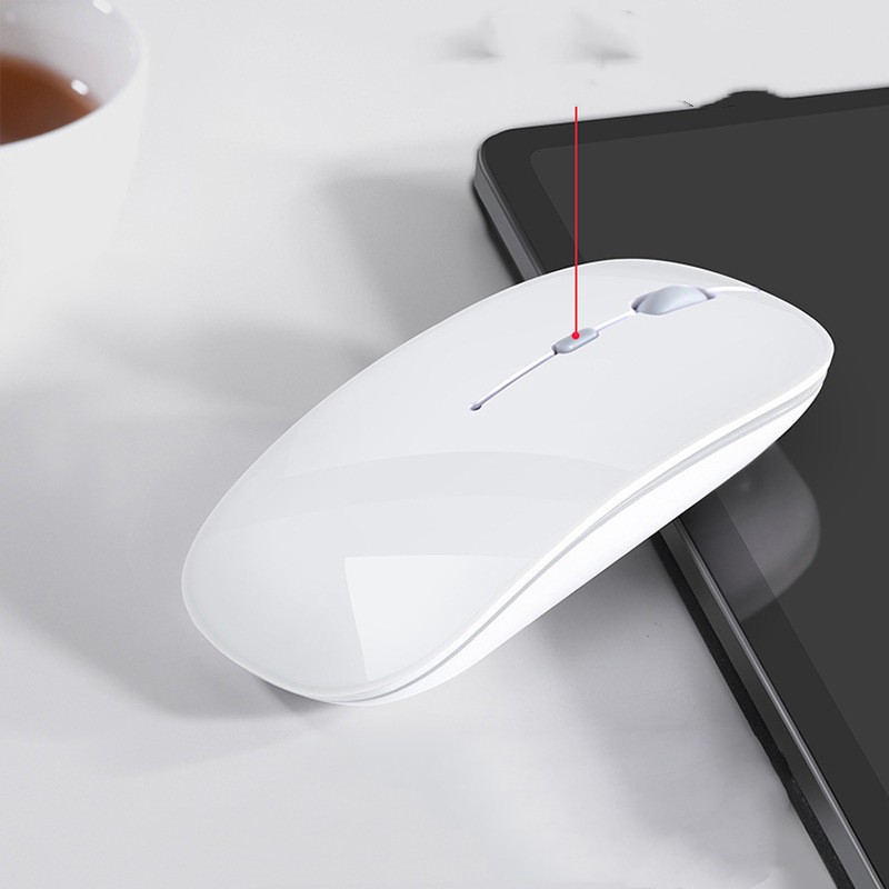 Bluetooth Wireless Mouse – Rechargeable & Compatible with Apple/iPad