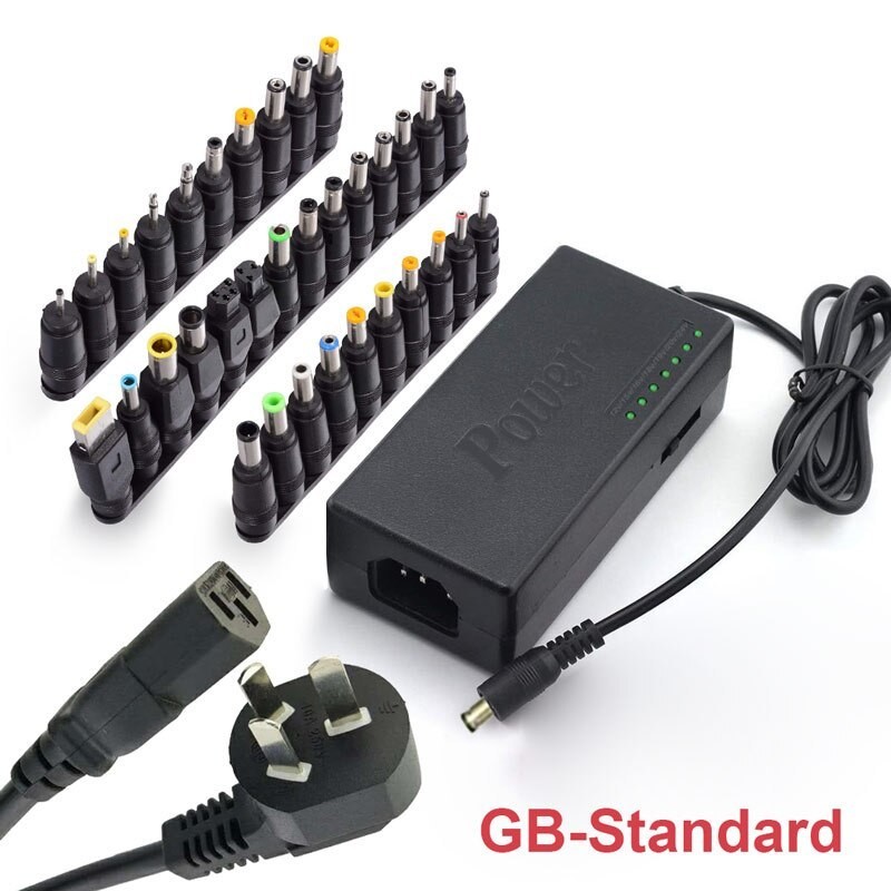 96W Universal Laptop Charger – 12V–24V Adapter with 34 Tips