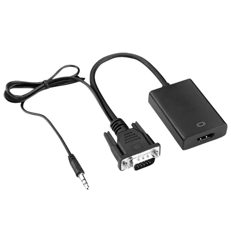 VGA to HDMI Adapter Cable with Audio & Power