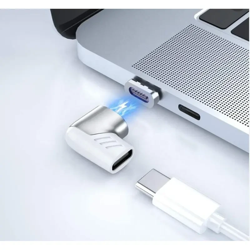 100W Magnetic USB-C Adapter – Right Angle PD 5A Fast Charging