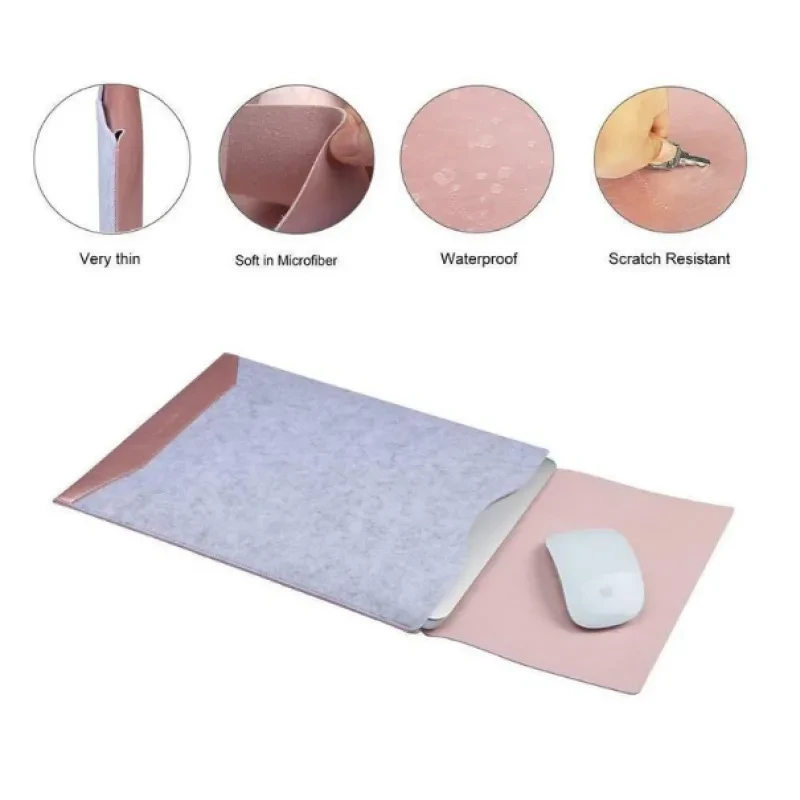 Minimalist Laptop Sleeve with Built-In Mousepad β Slim & Portable