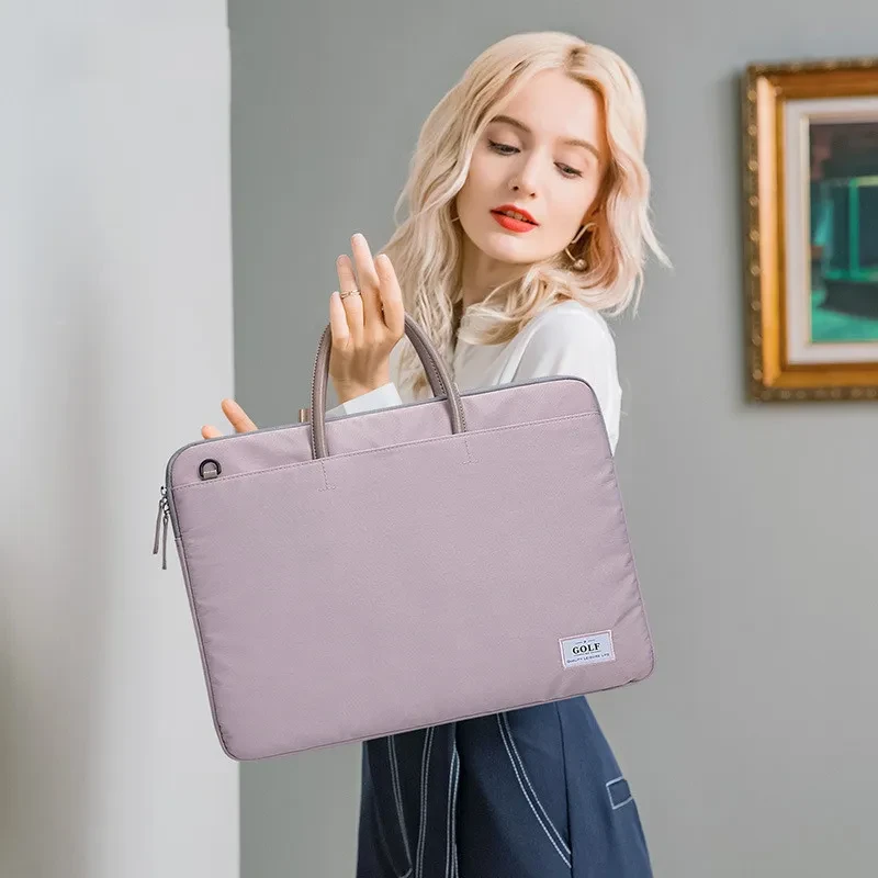 Slim Business Laptop Handbag – 15.6" Nylon Case with Handle