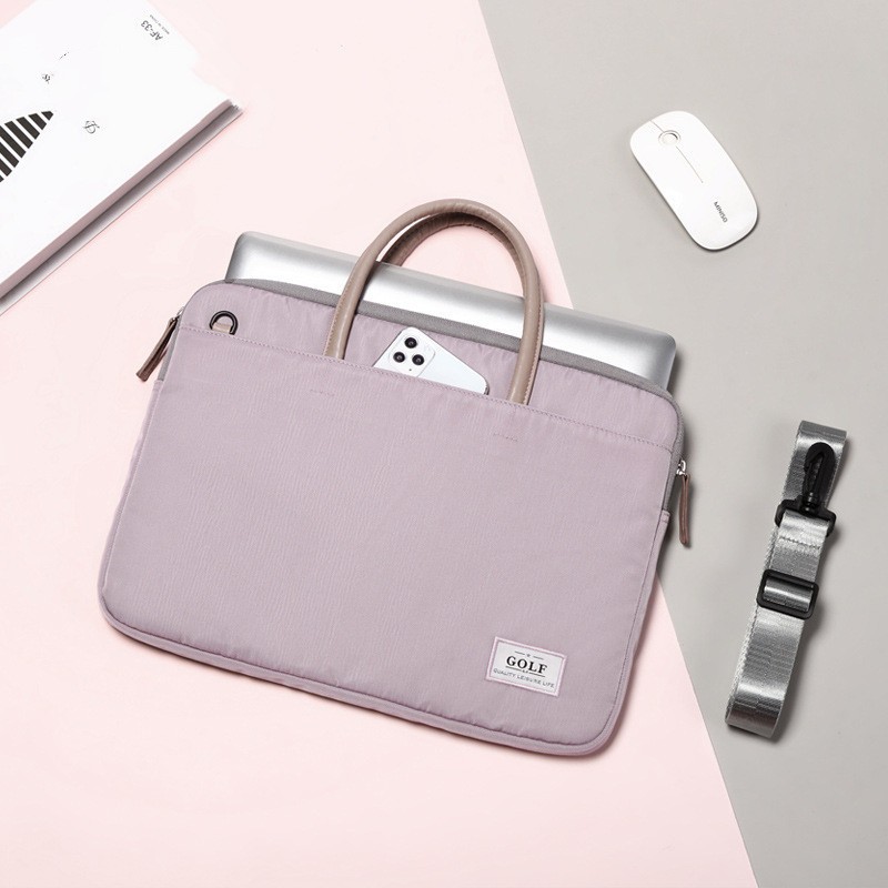 Slim Business Laptop Handbag – 15.6" Nylon Case with Handle