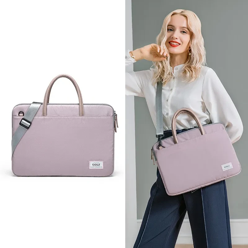 Slim Business Laptop Handbag – 15.6" Nylon Case with Handle