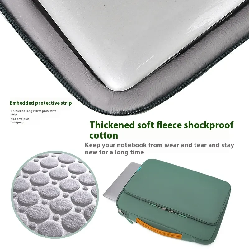 Shockproof Laptop Liner Bag – Soft Velvet Interior, Waterproof Case