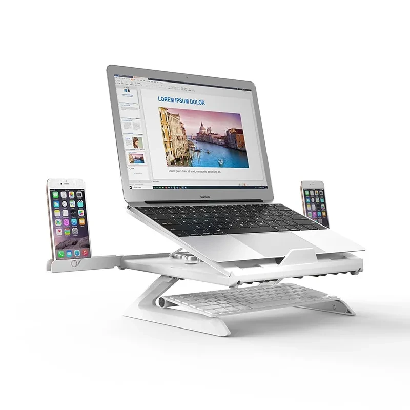 Adjustable Laptop Stand – Foldable, Ergonomic Cooling Riser