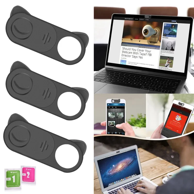 Webcam Privacy Cover Slider – Camera Shutter for Laptop, Phone, Tablet